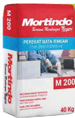 mortindo m 200 perekat bata ringan