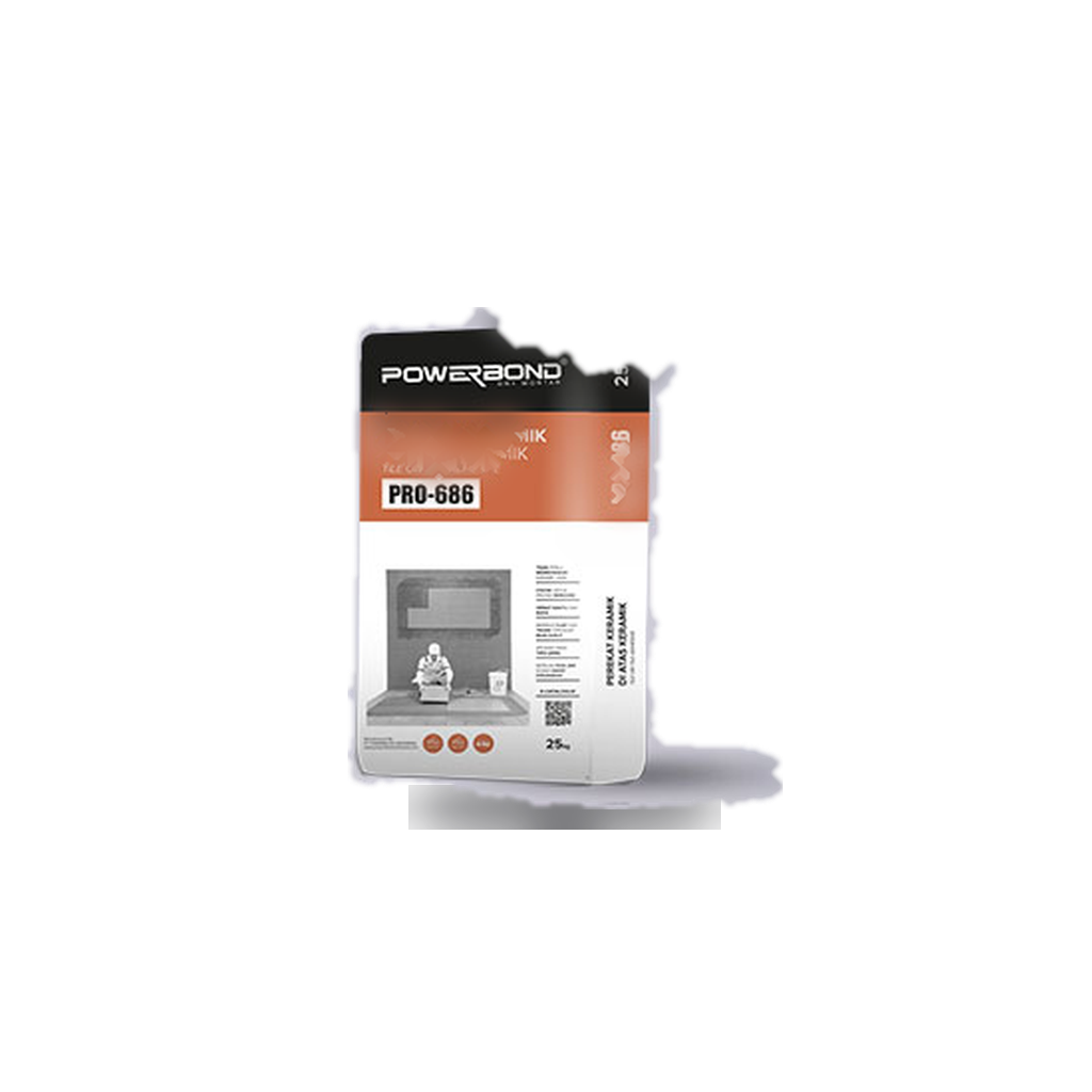 PRO-686 Tile On Tile Adhesive Powerbond 25 Kg