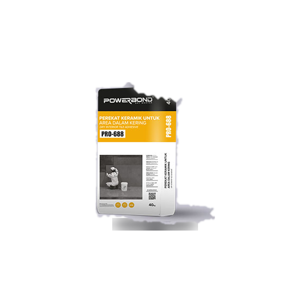 PRO-688 Dry Interior Tile Adhesive Powerbond 25 Kg / 40 Kg
