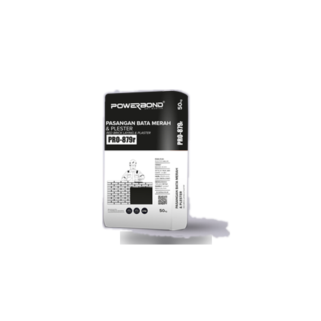 PRO-879R Pasang & Plester Bata Merah Powerbond 50 Kg